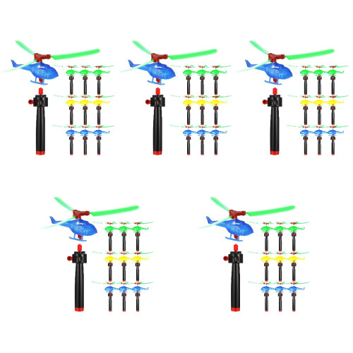 45Pcs Helicopter Toys Pull String Flying Outdoor Play Fun 2