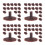 200Pcs Adjustable Brown Plastic Tree Base for Home Craft and Diorama 4