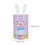 Pink Bunny Decorative Tin Container with Lid for Sweets Storage 3