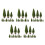 60Pcs Durable Plastic Model Trees Green for Scenic Train Layouts Decor 8