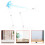 5Sets Blue Adjustable Plastic Figure Display Stand Holder for Models 11