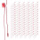 1000Pcs Plastic Tag Strings Snap Lock Loop Durable Dark Red for Stores 8