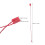 1000Pcs Plastic Tag Strings Snap Lock Loop Durable Dark Red for Stores 3