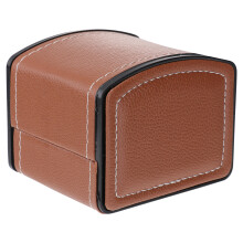 2Pcs Coffee PU Watch Box Organizer Sturdy Travel Jewelry Case
