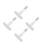 4Pcs Plastic Feeding Accessory for Smoothie Maker White Feeder 4