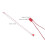1000Pcs Plastic Tag Strings Snap Lock Loop Durable Dark Red for Stores 2