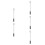5Pcs Convenient Grey Window Opener Rods Aluminum Plastic Blinds Tools 6