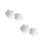 4Pcs White Round Ceramic Baking Bowls Ideal for Mousse and Cakes 6