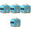 4Pcs Portable Formula Dispenser Box with Scoop Assorted Color Storage 5