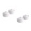 4Pcs White Round Ceramic Baking Bowls Ideal for Mousse and Cakes 9