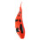 3Pcs PU Realistic Red Fish Figures Simulation Toy for Marine Learning 2