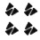 12Pcs Silicone fork Base Shock-Absorbing Black Music Holder 4
