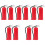 10Pcs Small Red Iron Fire Extinguisher Models for Miniature Scenes 4
