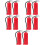 10Pcs Small Red Iron Fire Extinguisher Models for Miniature Scenes 8