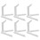 24Pcs White Figure Display Holder Plastic Stand for Home Office Use 1