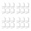 24Pcs White Figure Display Holder Plastic Stand for Home Office Use 4