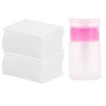 1000Pcs Nail Polish Remover Wipes White Pink Nail Care Tool