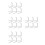 24Pcs White Figure Display Holder Plastic Stand for Home Office Use 6