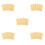 25Pcs Light Yellow Resin White Biscuit Candy Realistic Display Props 7
