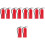 10Pcs Small Red Iron Fire Extinguisher Models for Miniature Scenes 5