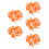 150Pcs Interactive Mini Traffic Signs and Cones Orange for Children 4