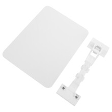 2Pcs Shop White PVC Price Tag Clips Adjustable Label Stand Displays