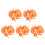 150Pcs Interactive Mini Traffic Signs and Cones Orange for Children 7