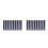 200Pcs Navy Internal Flex Frames Metal Hinges for DIY Handbag Sewing 10