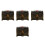 4Pcs Multi Plastic Mini Treasure Chest Boxes Vintage Design for Kids 4