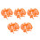 150Pcs Interactive Mini Traffic Signs and Cones Orange for Children 3