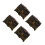 4Pcs Multi Plastic Mini Treasure Chest Boxes Vintage Design for Kids 10