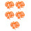 150Pcs Interactive Mini Traffic Signs and Cones Orange for Children 5
