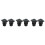 6Pcs Waterproof USB C Bulkhead Connector Panel Mount Black Pc Metal 8