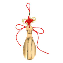 Reisschoenlepel Van Messing Vrouwen Met Knoopdetail