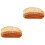 2Pcs Orange Artificial Donut PU Resin Creative Bakery Display Props 3