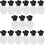 15Sets Portable Plastic Bead Storage Bottles Lightweight with Caps 10