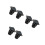 6Pcs Waterproof USB C Bulkhead Connector Panel Mount Black Pc Metal 6