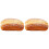 2Pcs Orange Artificial Donut PU Resin Creative Bakery Display Props 2