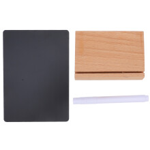 5Sets Simple Standing Chalkboard Sign Black Tabletop Decor with Stand