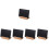 5Sets Simple Standing Chalkboard Sign Black Tabletop Decor with Stand 7