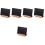5Sets Simple Standing Chalkboard Sign Black Tabletop Decor with Stand 6