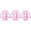3Pcs Simple Design Silicone Infant Bottle Sleeve Assorted Colors 5