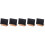 5Sets Simple Standing Chalkboard Sign Black Tabletop Decor with Stand 11