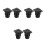 6Pcs Waterproof USB C Bulkhead Connector Panel Mount Black Pc Metal 9