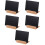 5Sets Simple Standing Chalkboard Sign Black Tabletop Decor with Stand 9