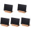 5Sets Simple Standing Chalkboard Sign Black Tabletop Decor with Stand 4