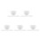 5Sets Compact Silicone Face Mask Mixing Bowl and Applicator Brush Set 8