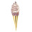 5Pcs Realistic Golden Ice Cream Cone Model PVC Display Prop 1