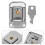 4Pcs Silver Small Hasps for Suitcase Box Lock Toggle Latches Durable 8