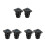 6Pcs Waterproof USB C Bulkhead Connector Panel Mount Black Pc Metal 7
